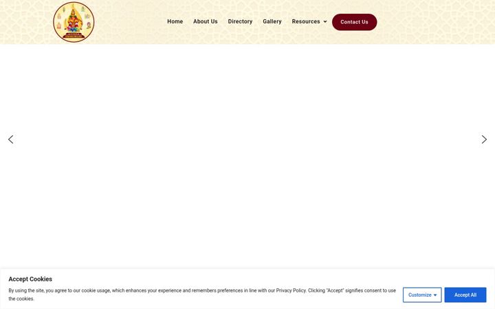 Skærmbillede af akhandabhajans.com