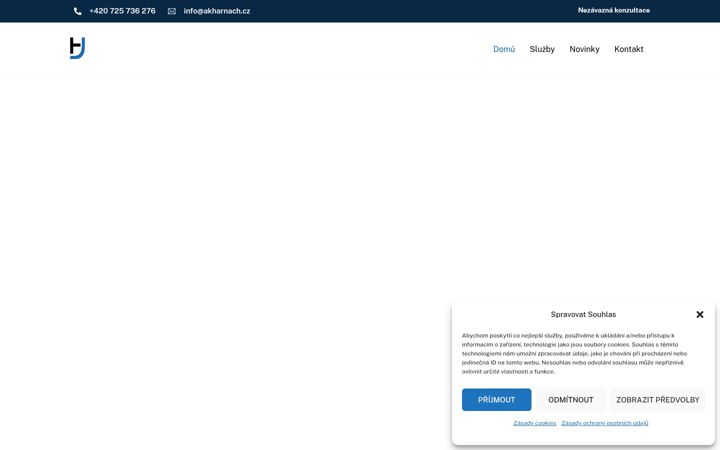 Screenshot of akharnach.cz