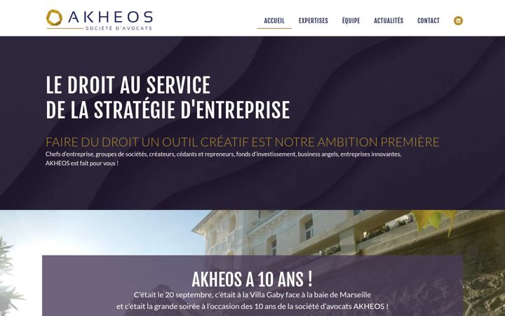 Screenshot of akheos.fr