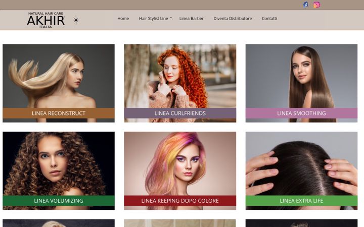 Screenshot of akhir-haircare.com