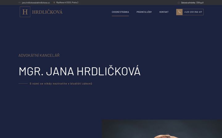 Screenshot of akhrdlickova.cz