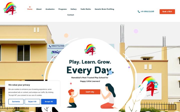 Screenshot of akhsharam.com