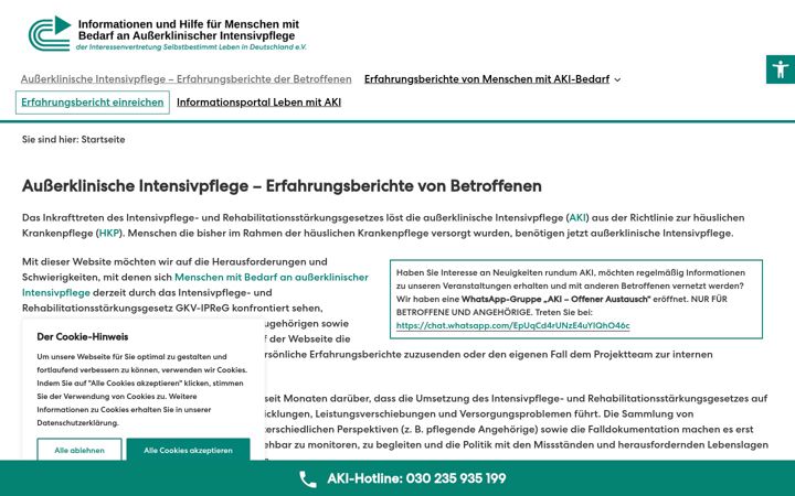 Screenshot of aki-hkp.de