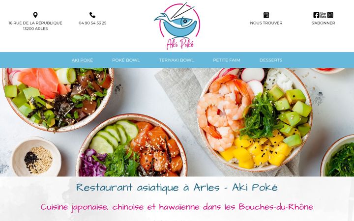 Screenshot of aki-poke.fr