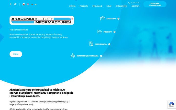 Screenshot of aki.edu.pl