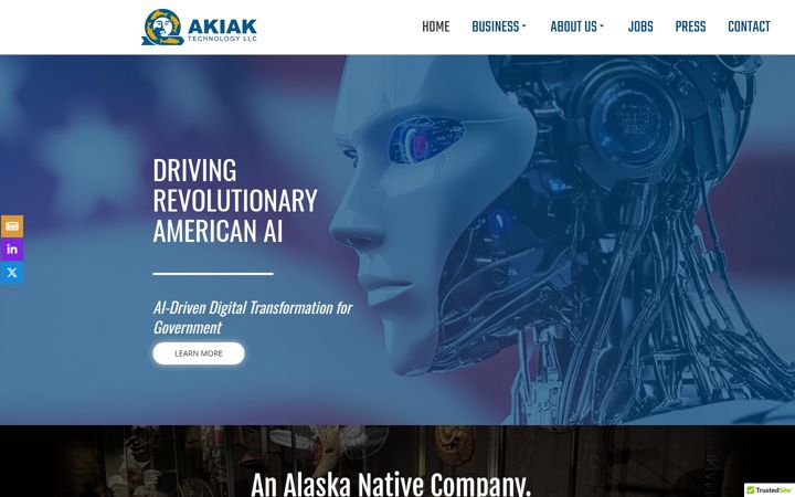 Zrzut ekranu akiaktechnology.com