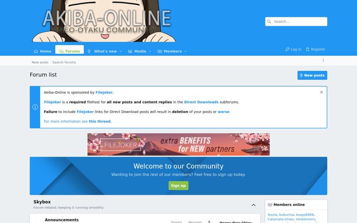 Screenshot of akiba-online.com