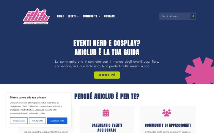 Screenshot of akiclub.it