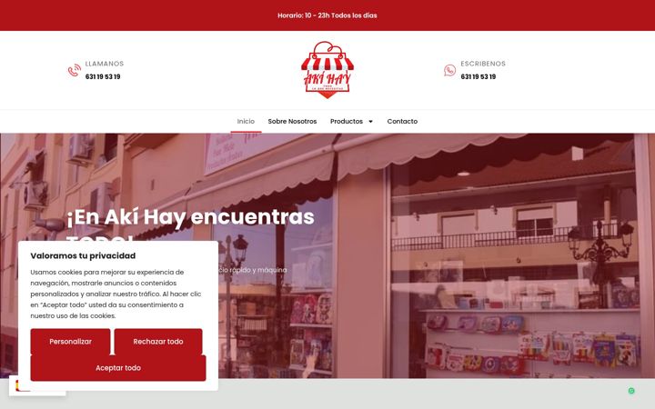Screenshot of akihay.es