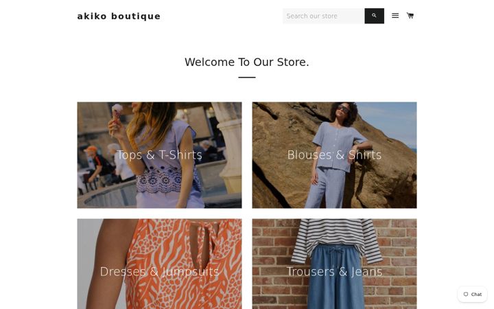 Screenshot of akikoboutique.co.uk