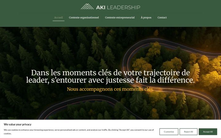 Screenshot of akileadership.com