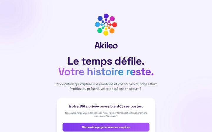 Screenshot of akileo.app