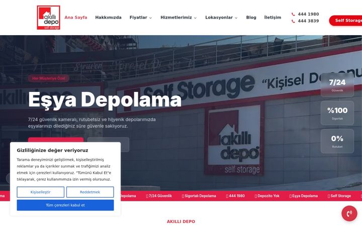 Snímek obrazovky akillidepo.com.tr