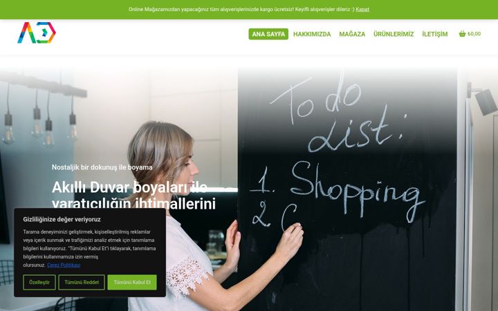 Kuvakaappaus sivustosta akilliduvar.com