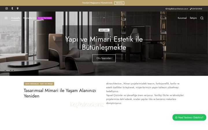Skærmbillede af akinarchitecture.com.tr