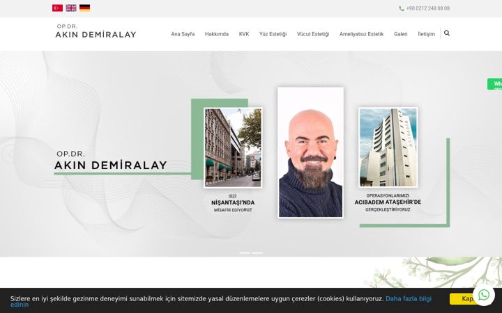 Kuvakaappaus sivustosta akindemiralay.com