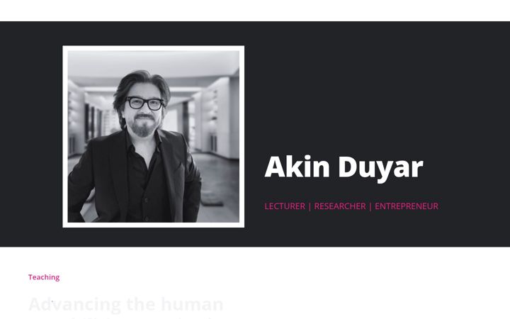 Screenshot of akinduyar.com