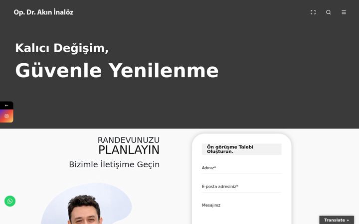 Screenshot of akininaloz.com.tr