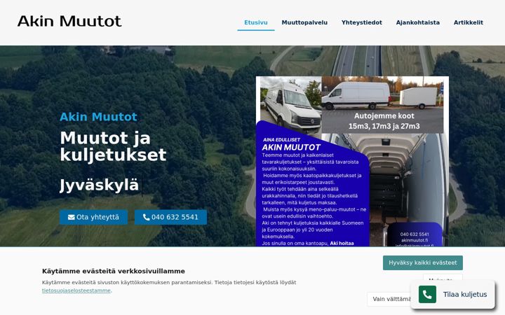 Screenshot of akinmuutot.fi