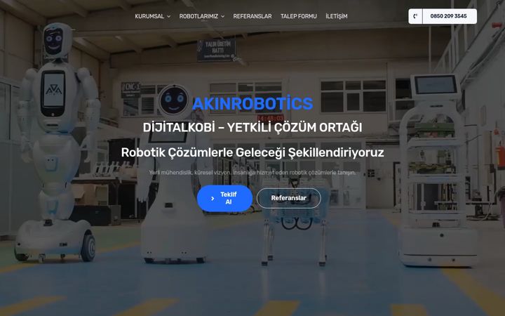 Screenshot of akinroboticsdijitalkobi.com