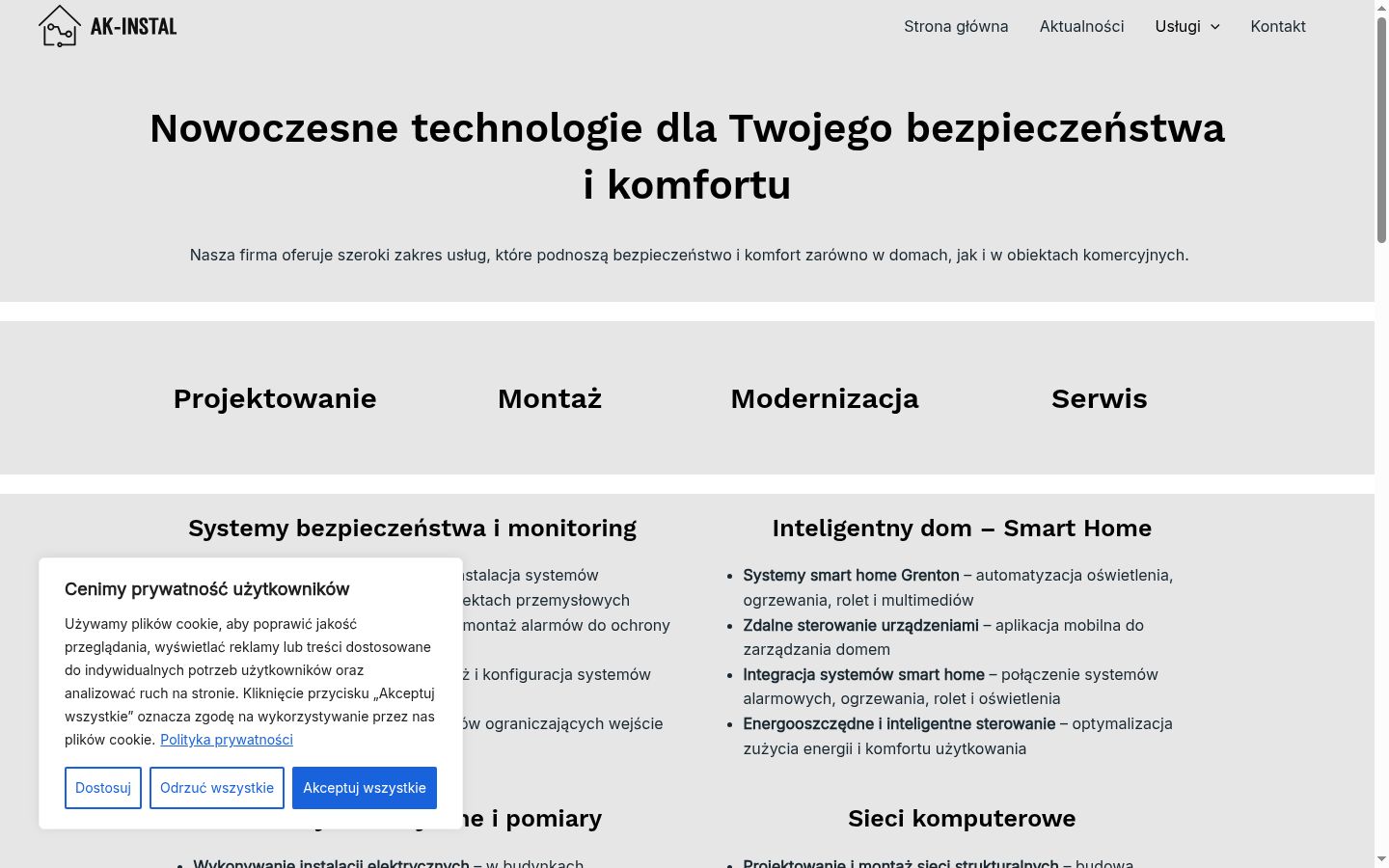 Screenshot des Einwilligungsbanners vor jeglicher Interaktion