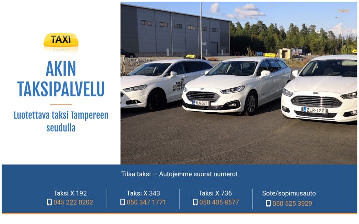Screenshot of akintaksipalvelu.fi