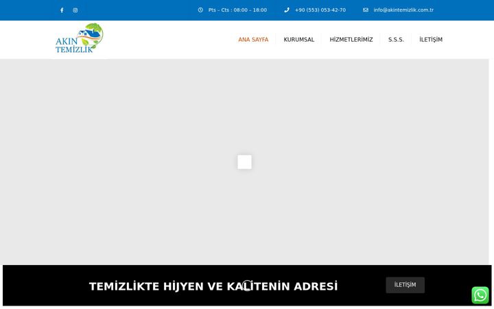 Screenshot of akintemizlik.com.tr
