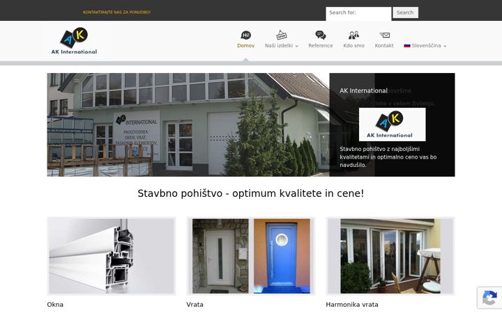 Screenshot of akinternational.si