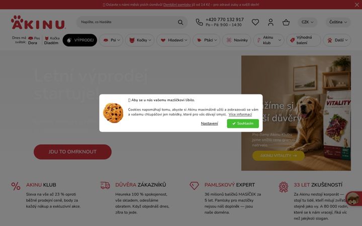 Screenshot of akinu.cz
