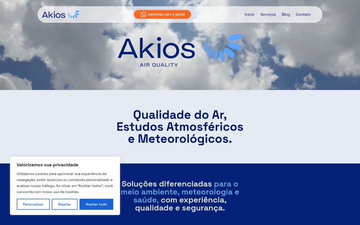 Screenshot von akios.com.br