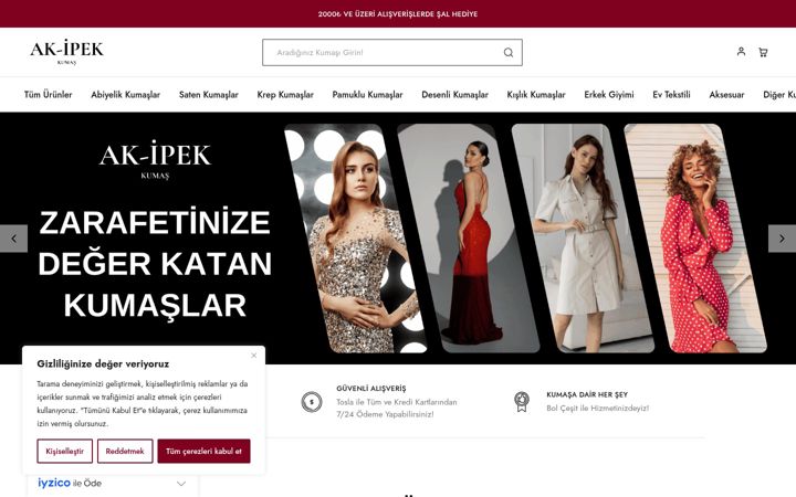 Screenshot of akipekumas.com