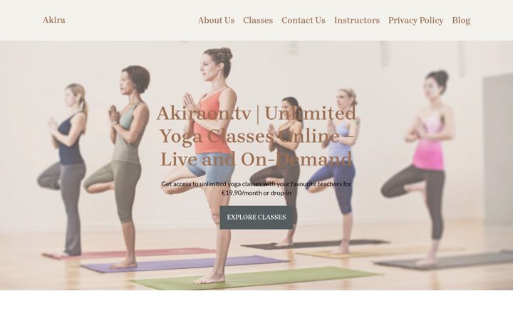 Screenshot ta' akiraon.tv