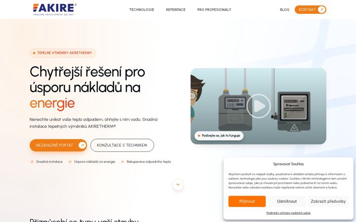 Screenshot of akire.cz