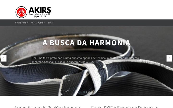 Ekrano kopija akirs.com.br