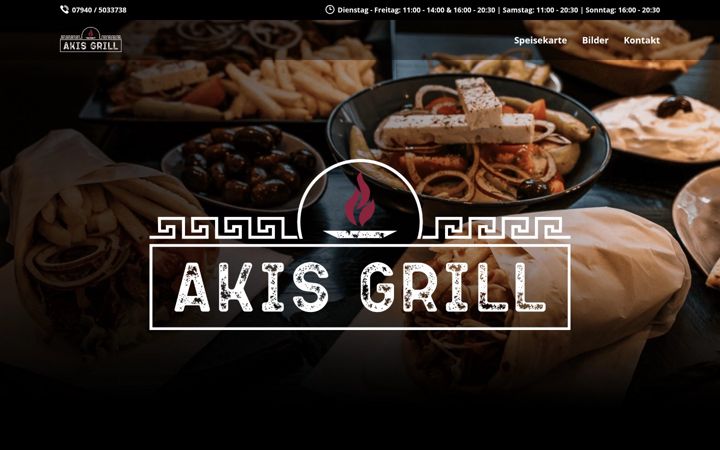 Screenshot of akis-grill.de
