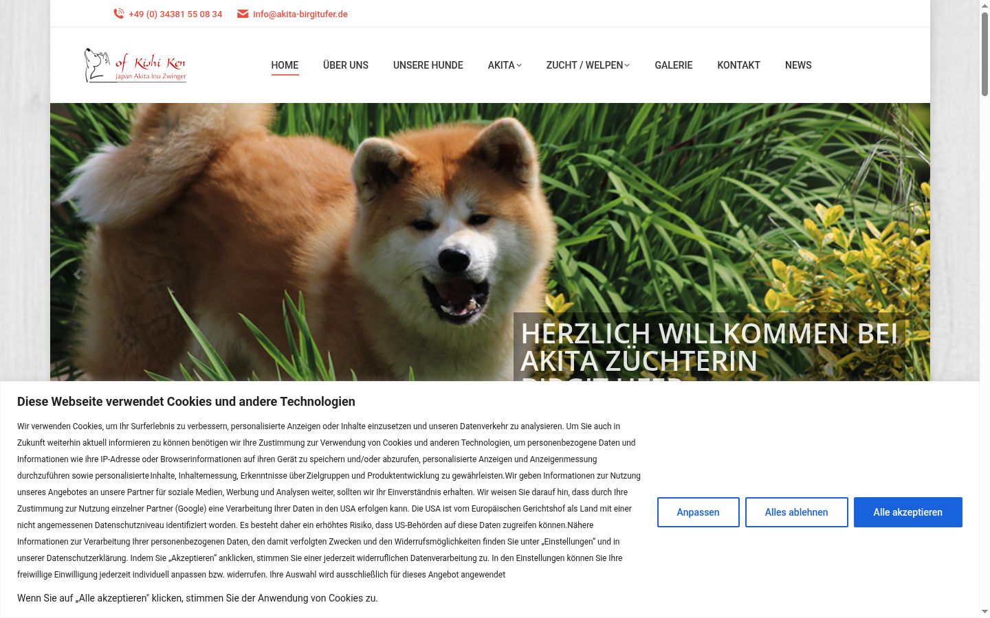 Snímka obrazovky banera súhlasu zobrazeného pred akoukoľvek interakciou