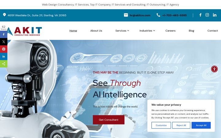 Screenshot of akitcs.com
