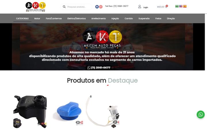 Screenshot του akitemautopecas.com.br