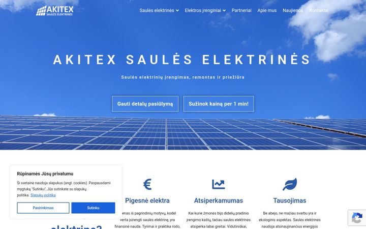 Screenshot of akitex.lt