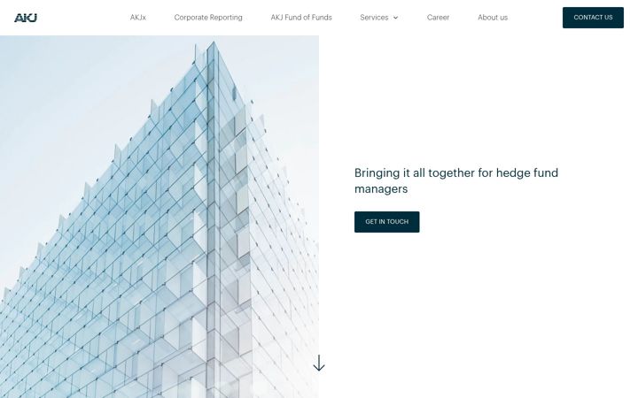Captura de ecrã de akj.com