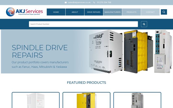 Screenshot of akjservices.co.uk