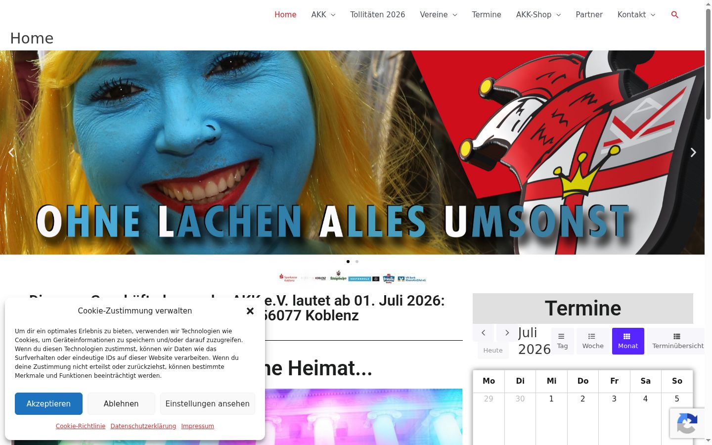 Ekraanipilt nõusolekubännerist, mida näidati enne mis tahes suhtlust
