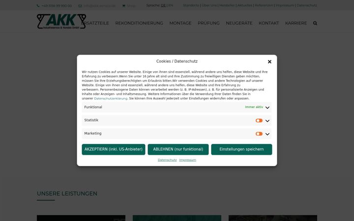 Screenshot of akk-service.at