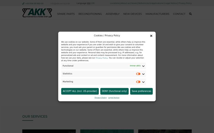 Screenshot of akk-service.com