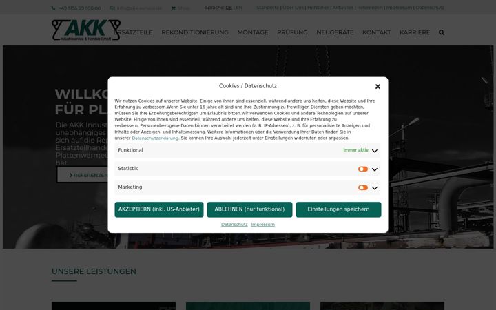 Screenshot of akk-service.de