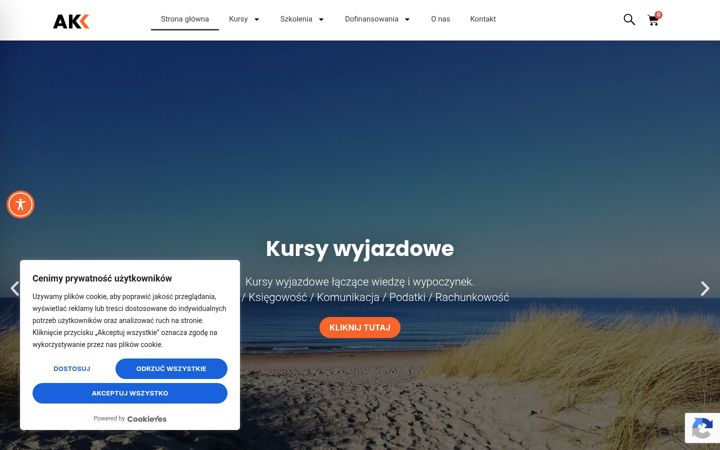 Ekraanipilt saidist akk.com.pl
