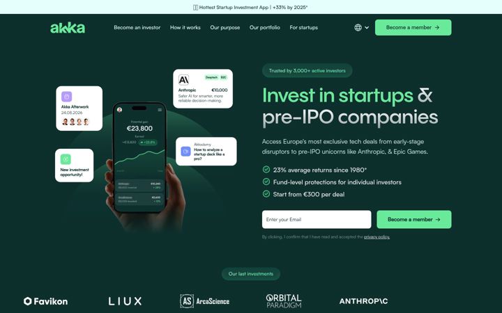 Screenshot of akka.app