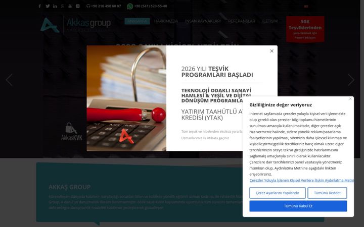Zrzut ekranu akkasgroup.com