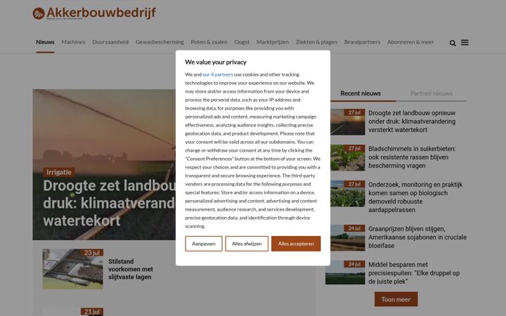Zrzut ekranu akkerbouwbedrijf.nl