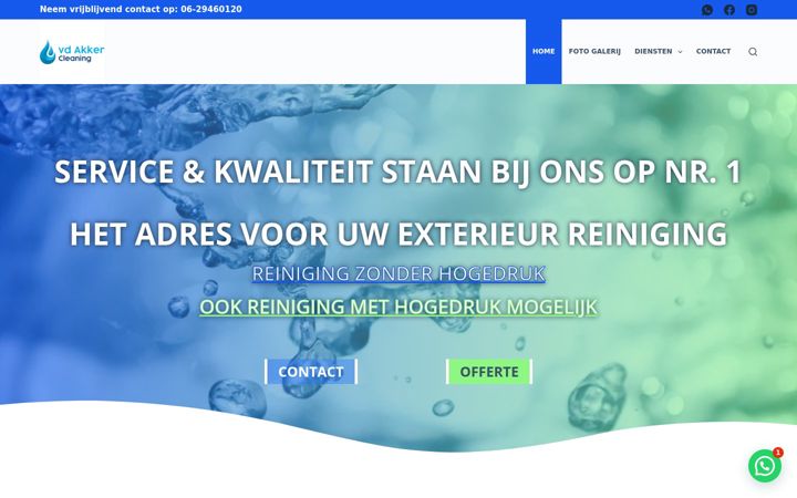 Screenshot of akkercleaning.nl